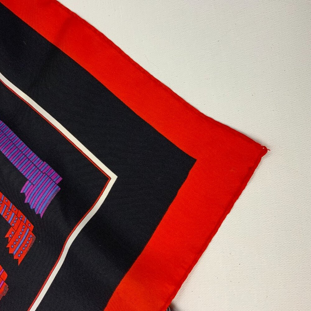 Designer-Inspired Squred Fashion Silk Scarf Y2K 30" - Picture 12 of 16